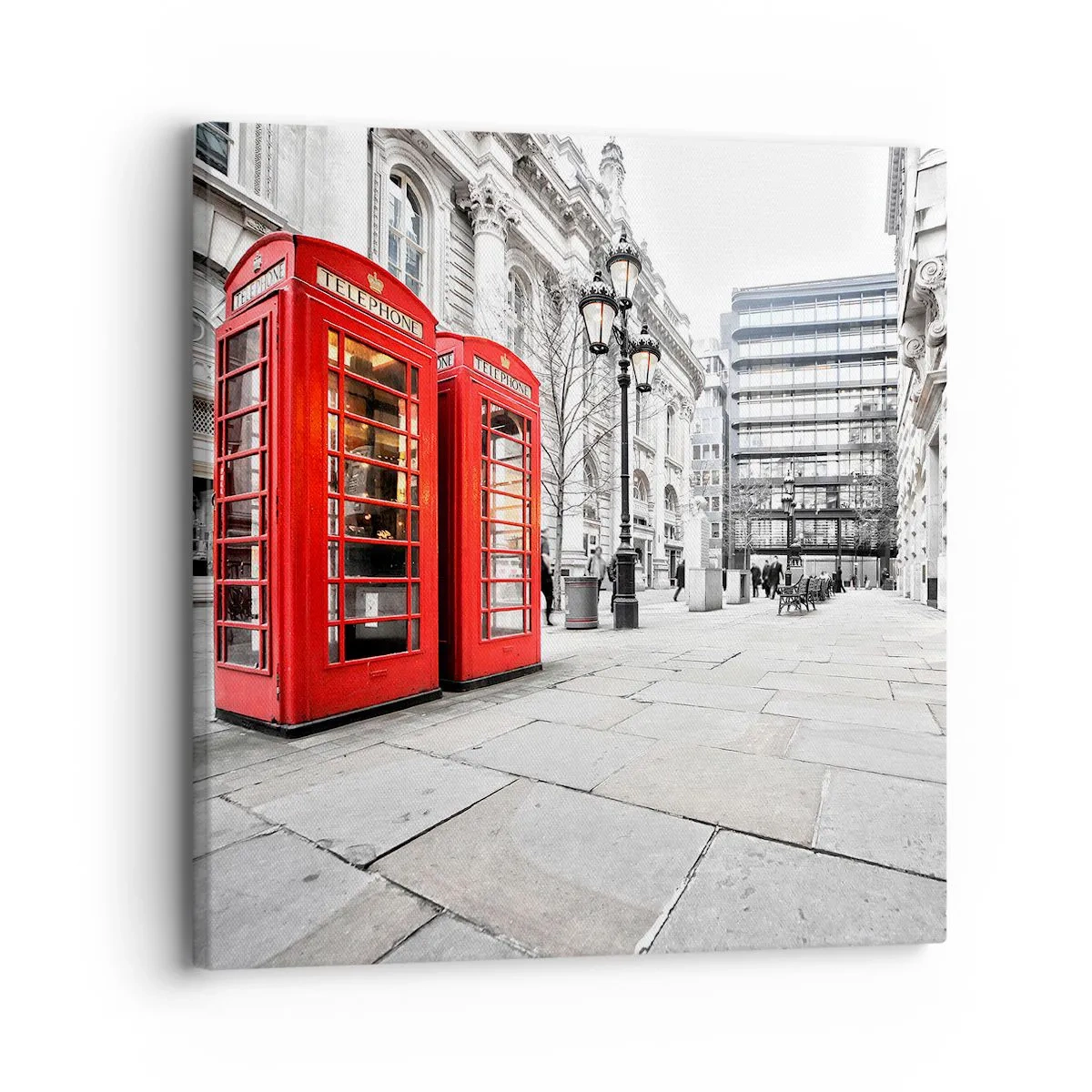 Schilderen op canvas - Welkom in Londen - 30x30 cm