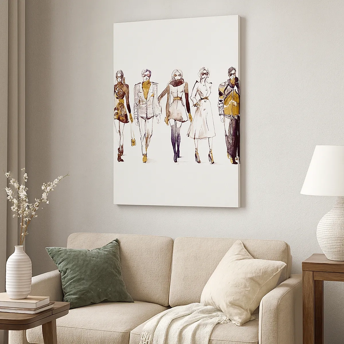 Schilderen op canvas - Casual chic, casual elegantie - 50x70 cm