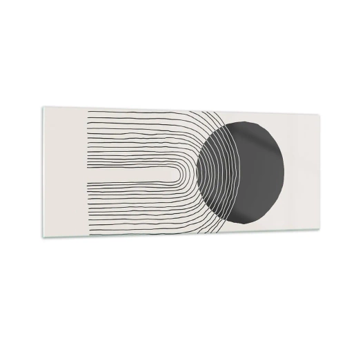 Schilderen op glas - Bibberen en vertrouwen - 100x40 cm