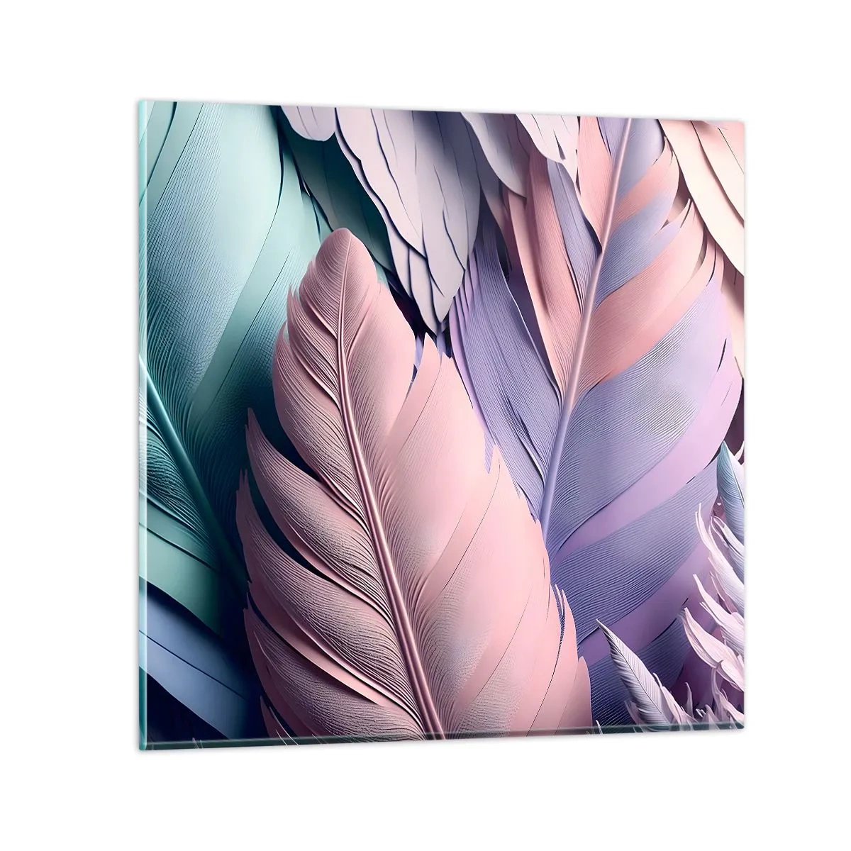 Schilderen op glas - Vogel chique - 70x70 cm