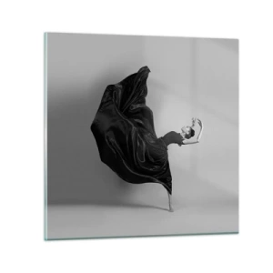 Schilderen op glas - Gevleugeld door muziek - 70x70 cm