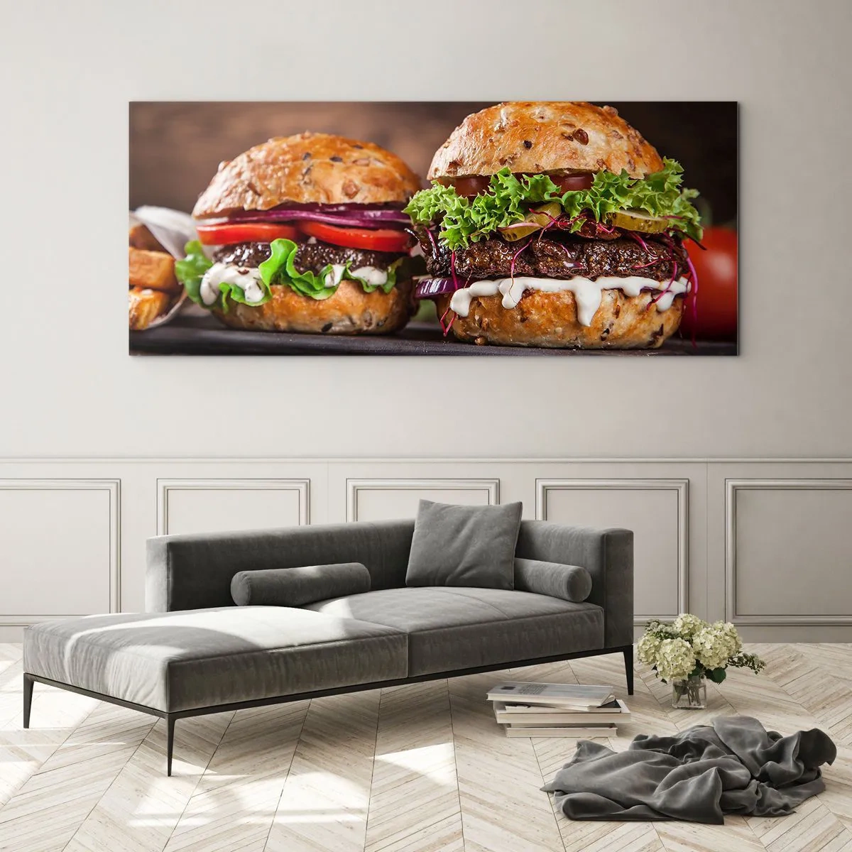 Schilderen op glas - Amerikaanse droom - 100x40 cm