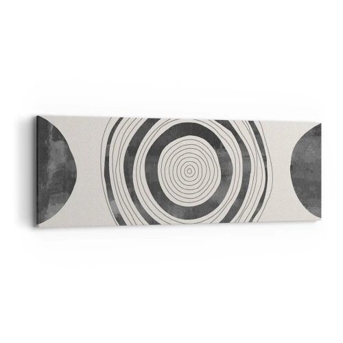 Schilderen op canvas - Wat belangrijk is, is wat er tussenin zit - 90x30 cm