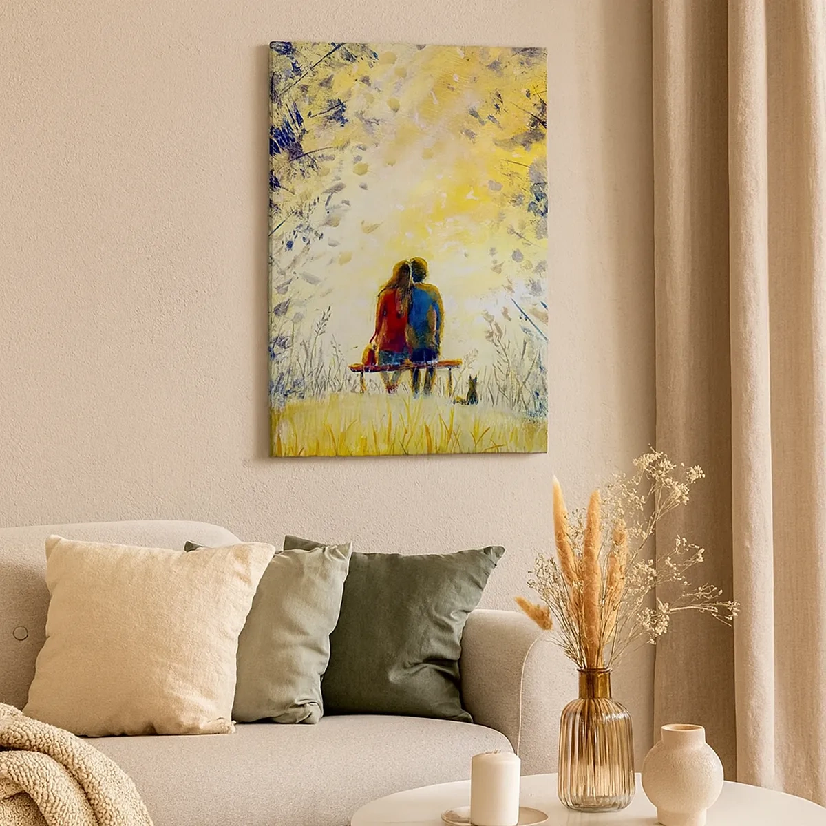 Schilderen op canvas - Een magisch moment - 50x70 cm