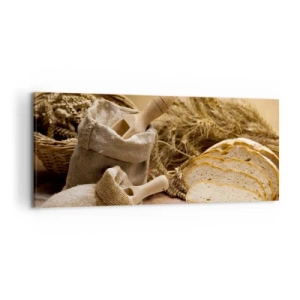 Schilderen op canvas - Alsof met mes gesneden! - 120x50 cm