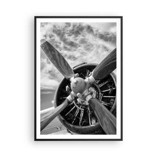 Poster in een zwarte lijst - Veroveraar van de lucht - 70x100 cm