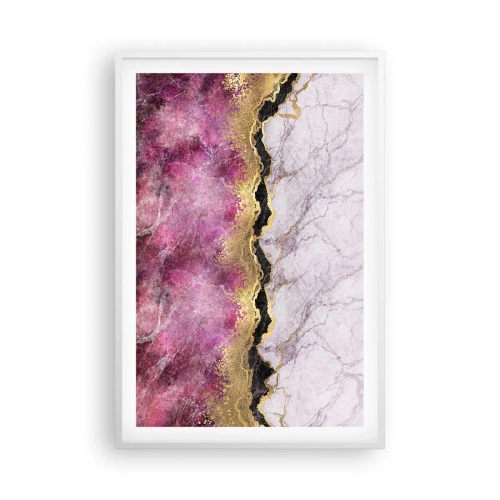 Poster in een witte lijst - Op de grens - 61x91 cm