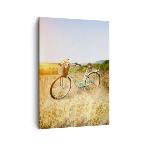 Schilderen op canvas - Ik blijf hier nog even - 50x70 cm