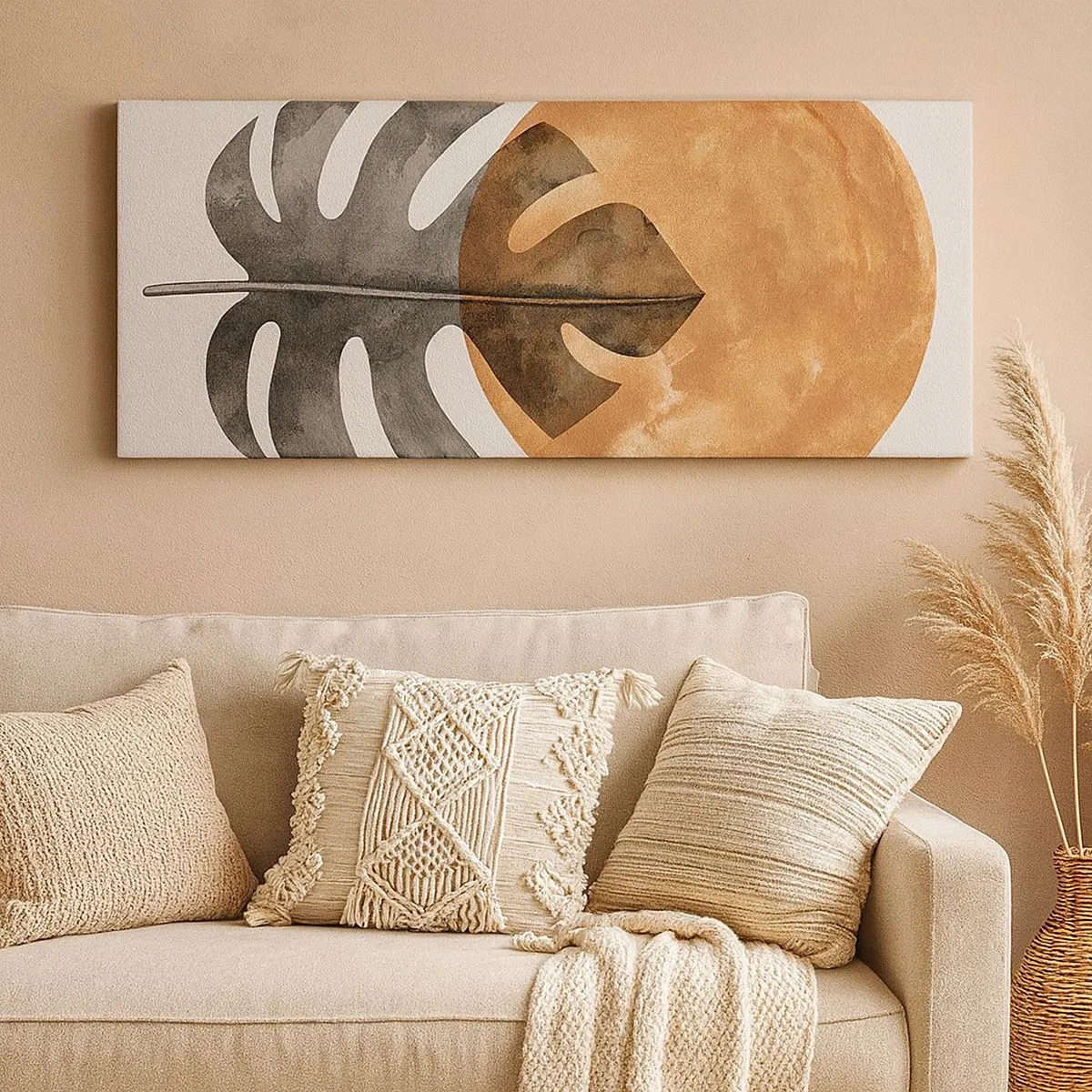 Schilderen op canvas - Altijd de zon - 100x40 cm