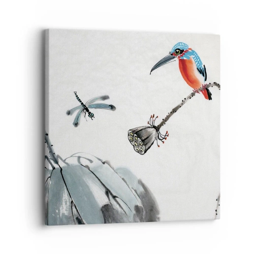 Schilderen op canvas - Het leven van de weide - 30x30 cm