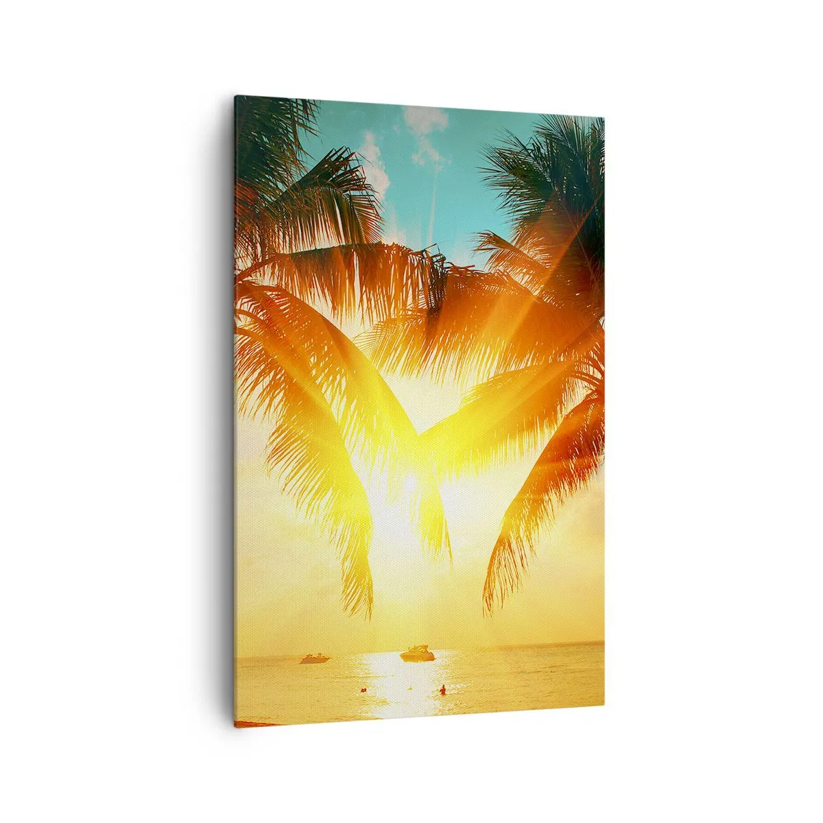 Schilderen op canvas - Exotisch koppel - 80x120 cm