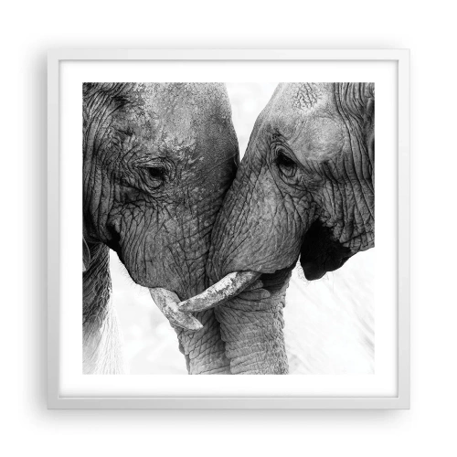Poster in een witte lijst - Oprechte bekentenis - 50x50 cm