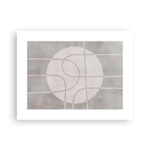 Poster - Rond en rechtdoor - 40x30 cm