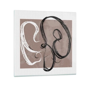 Schilderen op glas - Compositie – de zoektocht naar volheid - 50x50 cm