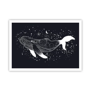 Poster - In de oceaan van het universum - 100x70 cm