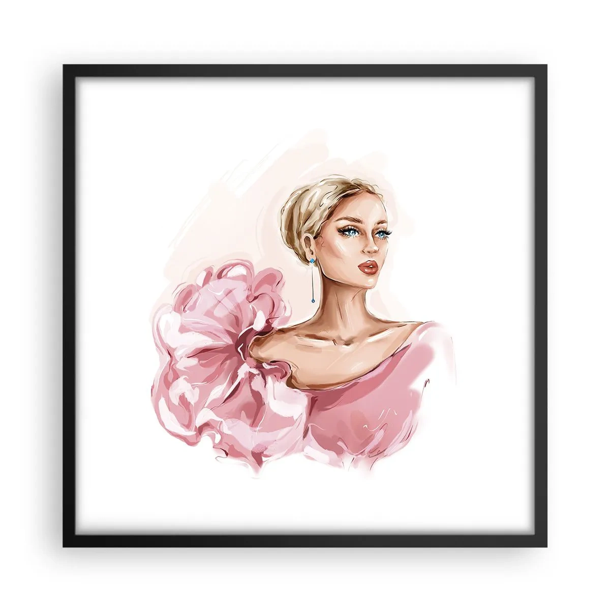 Poster in een zwarte lijst - Hoe geschilderd... - 50x50 cm
