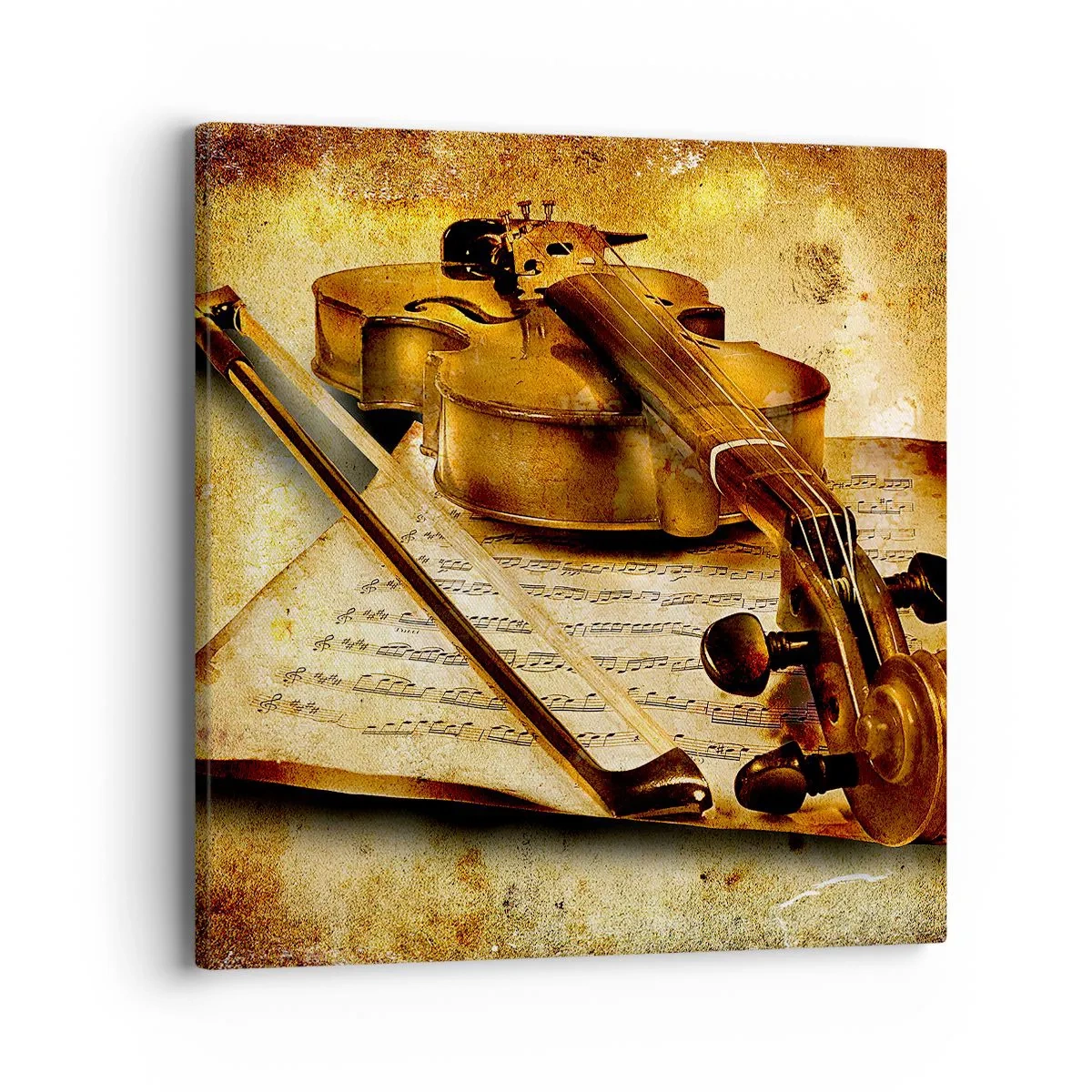 Schilderen op canvas - Een virtuoos onmiddelijk nodig - 40x40 cm