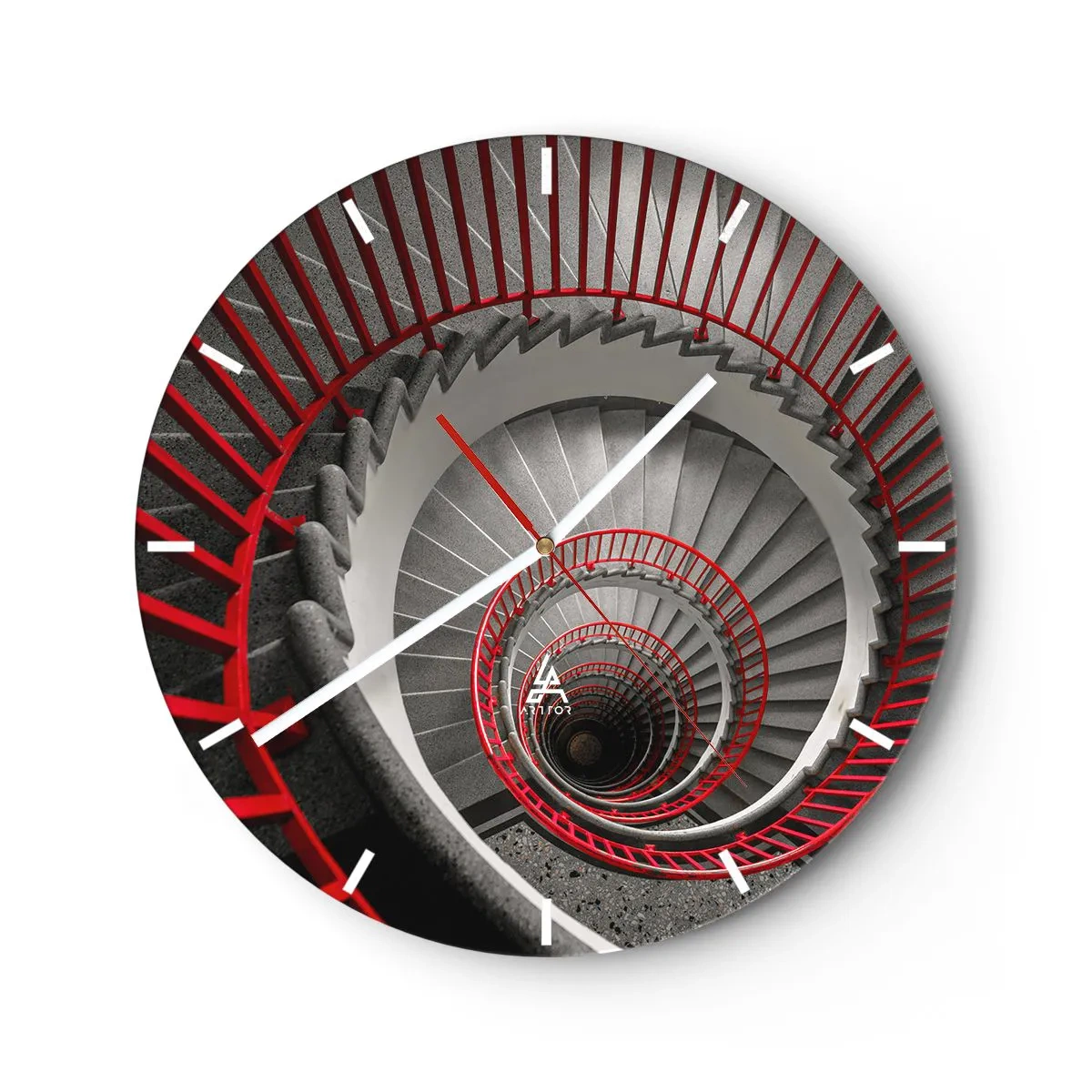 Wandklok - Klok - Architectuur plezier - 40x40 cm