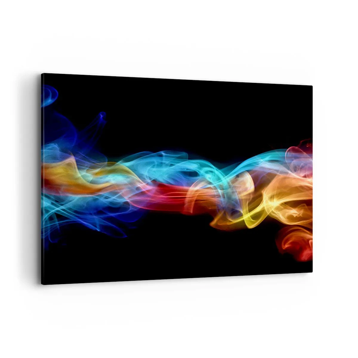 Schilderen op canvas - Regenboogdans van nevels - 100x70 cm