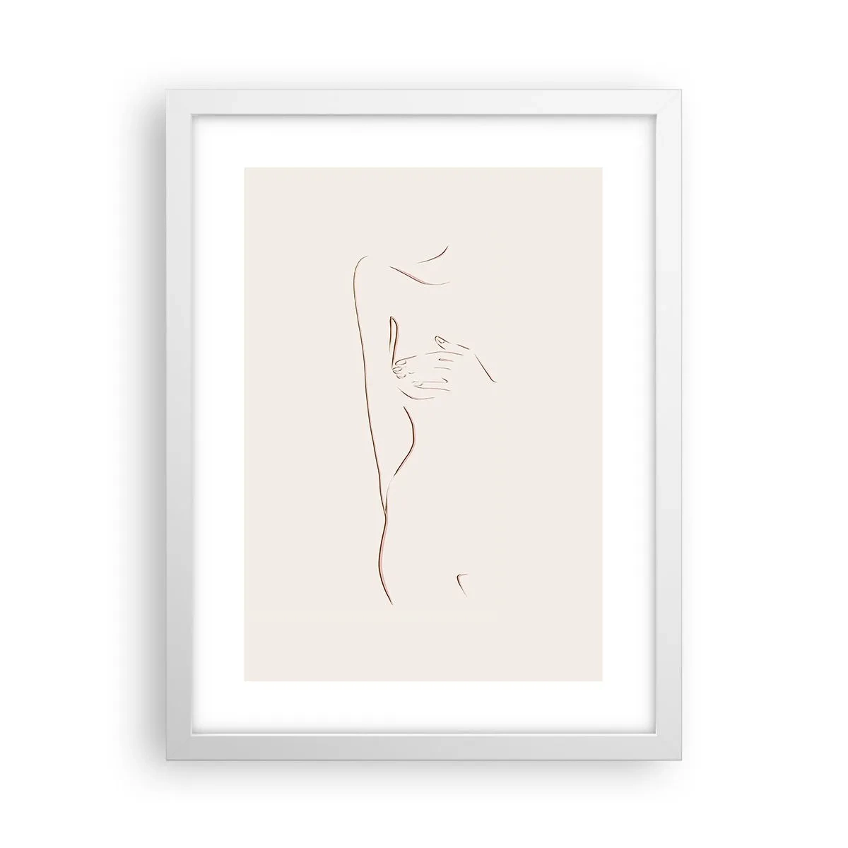 Poster in een witte lijst - De vorm van verlangen - 30x40 cm