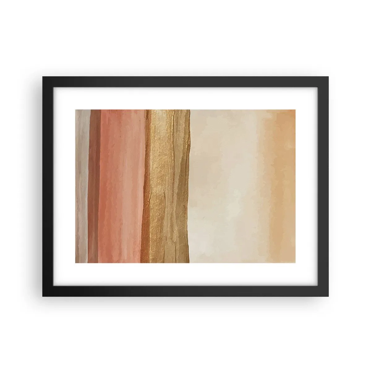 Poster in een zwarte lijst - Verticale compositie - 40x30 cm