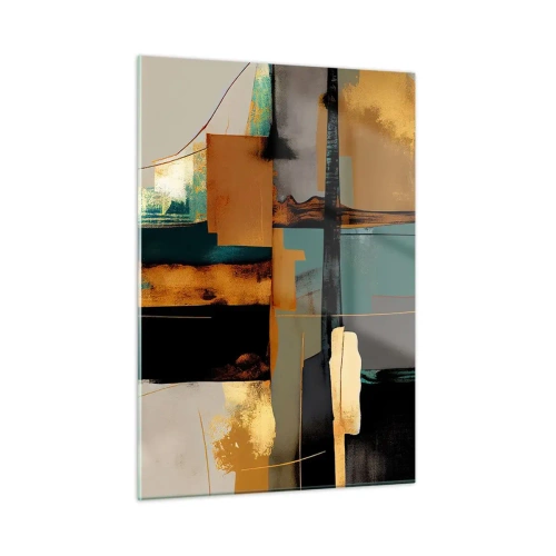 Schilderen op glas - Abstractie – licht en schaduw - 50x70 cm