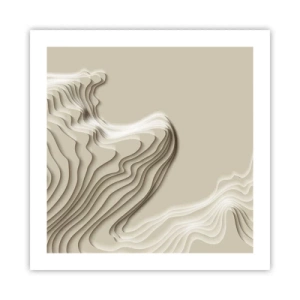 Poster - Kunst topografie - 50x50 cm