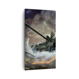 Schilderen op canvas - De strijd is verschrikkelijk en mooi - 45x80 cm