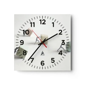 Wandklok - Klok - Puur leven - 40x40 cm