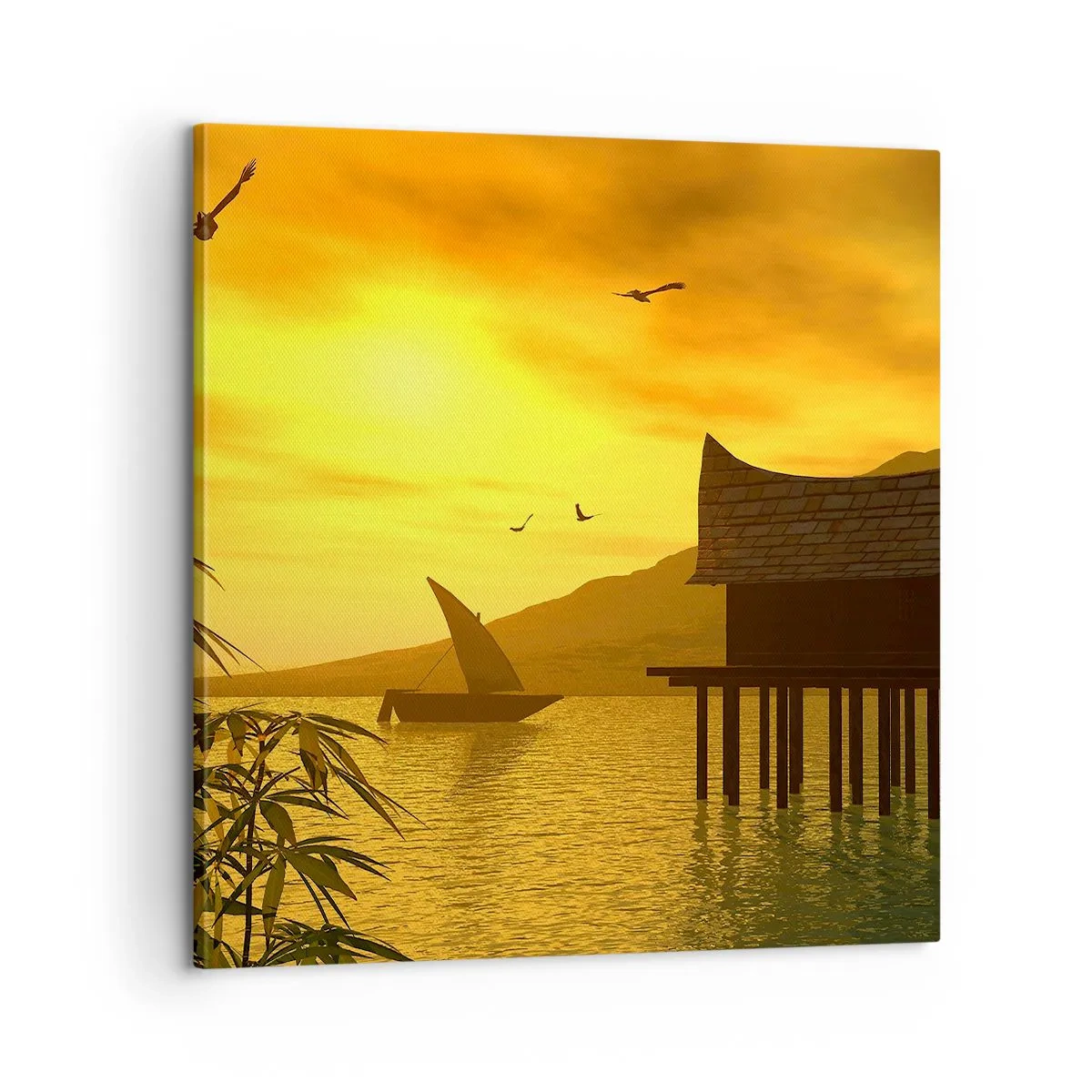 Schilderen op canvas - De verlangde vrede - 60x60 cm