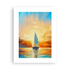 Poster - Zeilen in goud - 30x40 cm