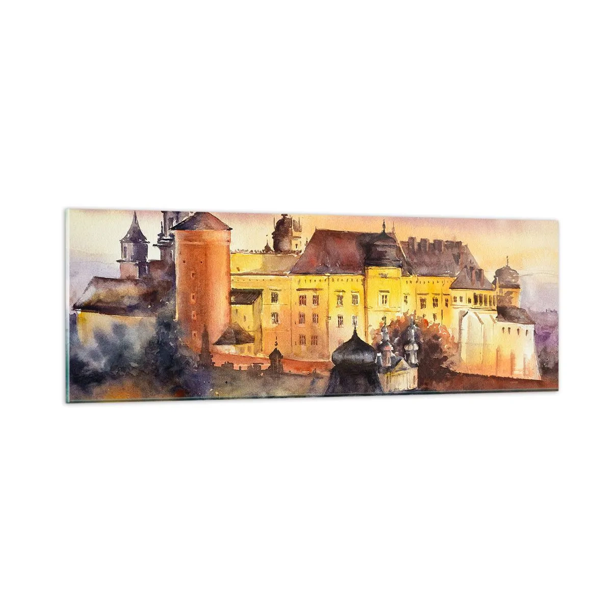 Schilderen op glas - Geschiedenis en sprookje - 90x30 cm