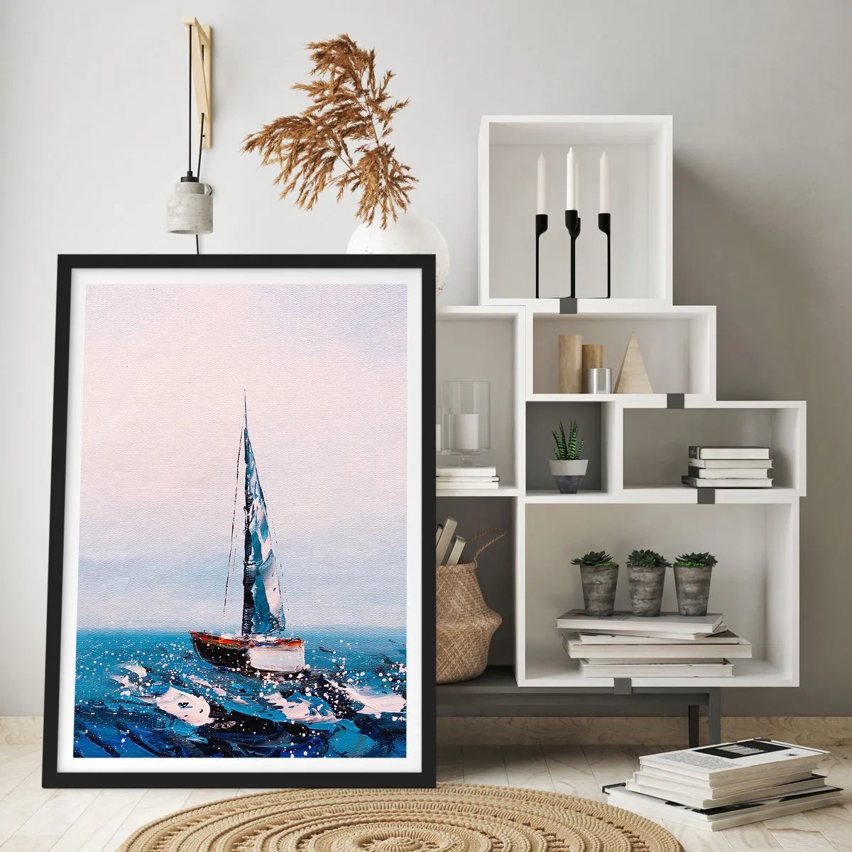 Poster in een zwarte lijst - Broederschap van de wind - 70x100 cm