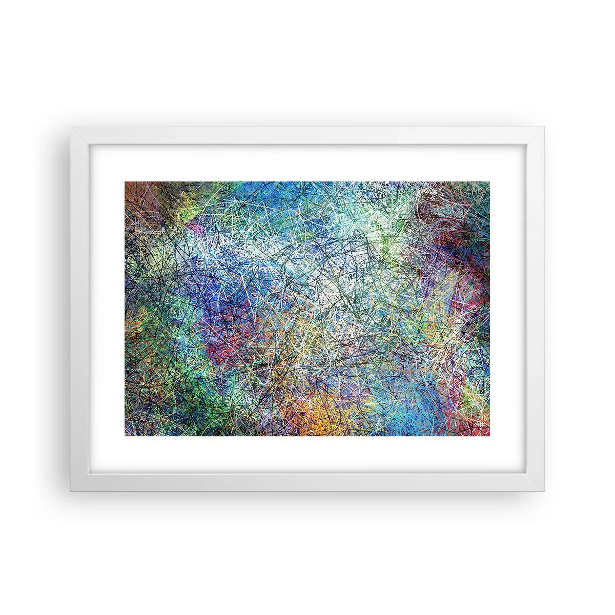 Poster in een witte lijst - Het is niet zo eenvoudig - 40x30 cm