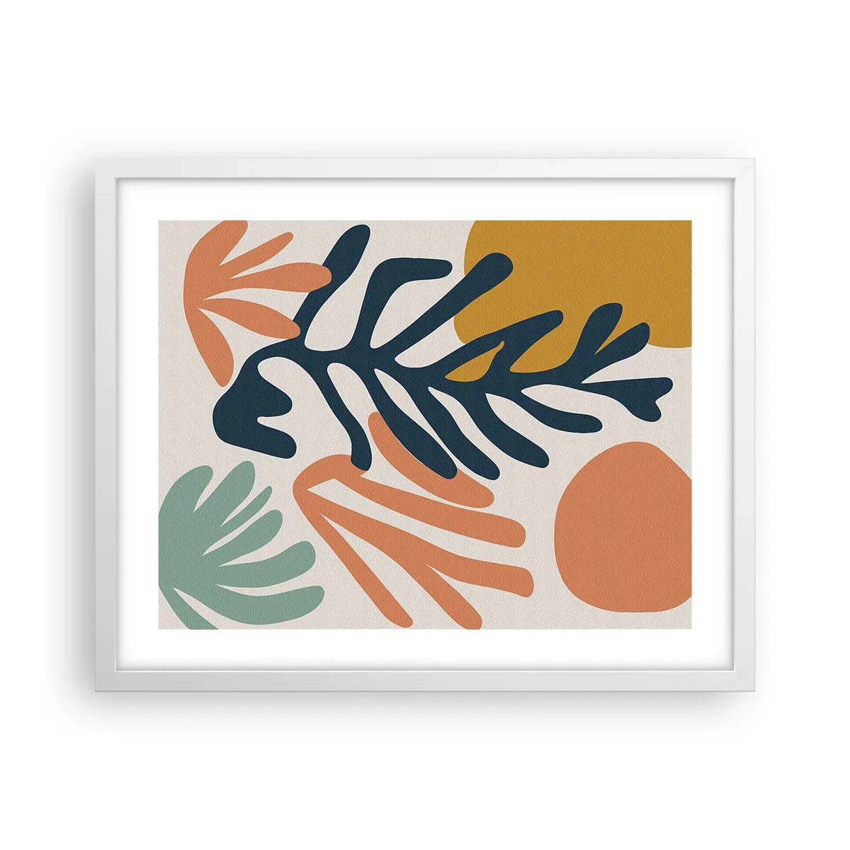 Poster in een witte lijst - Koraalzeeën - 50x40 cm
