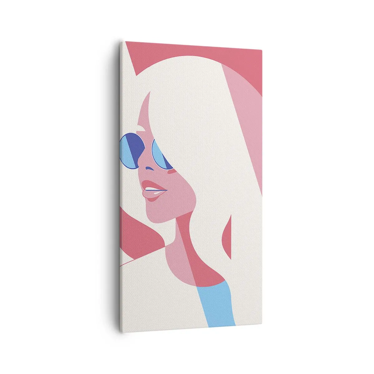 Schilderen op canvas - Het was een blondine... - 55x100 cm