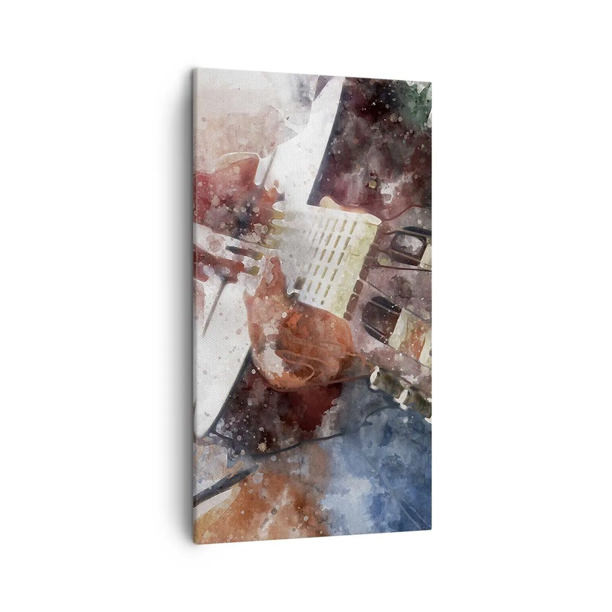 Schilderen op canvas - En wat vind je ervan? - 45x80 cm