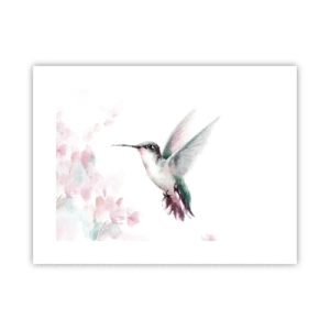 Poster - Vastgehouden tijdens fladderen - 40x30 cm