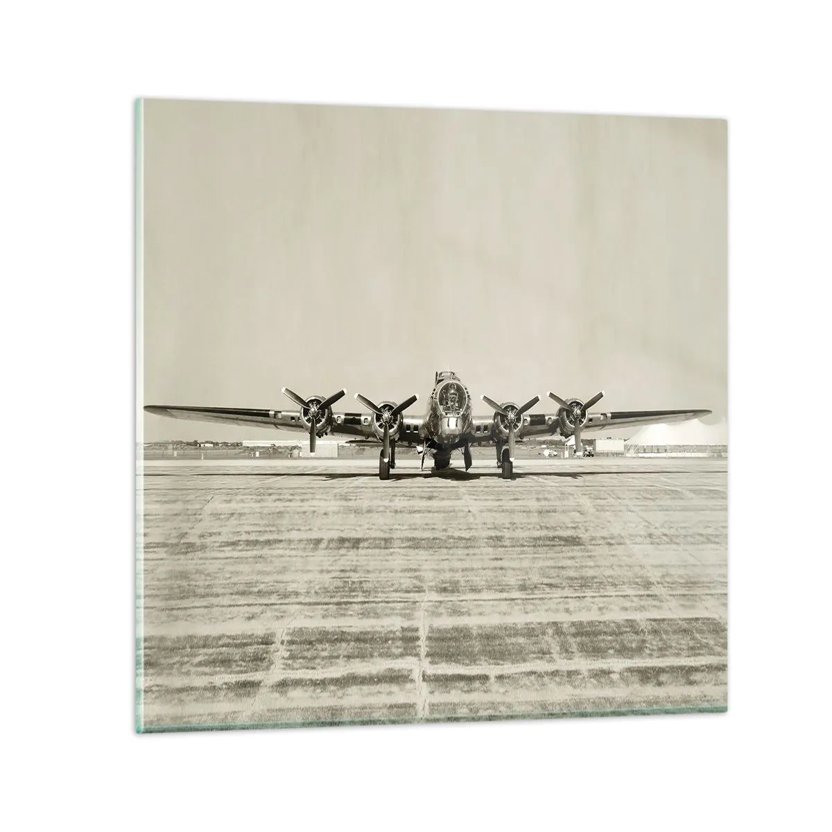 Schilderen op glas - Zoals altijd klaar - 60x60 cm