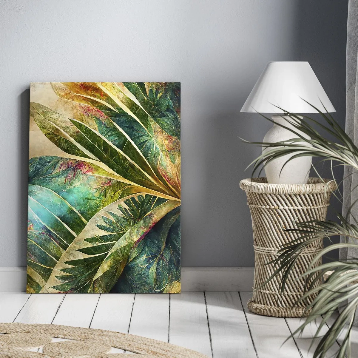 Schilderen op canvas - De kleuren van de tropen - 50x70 cm