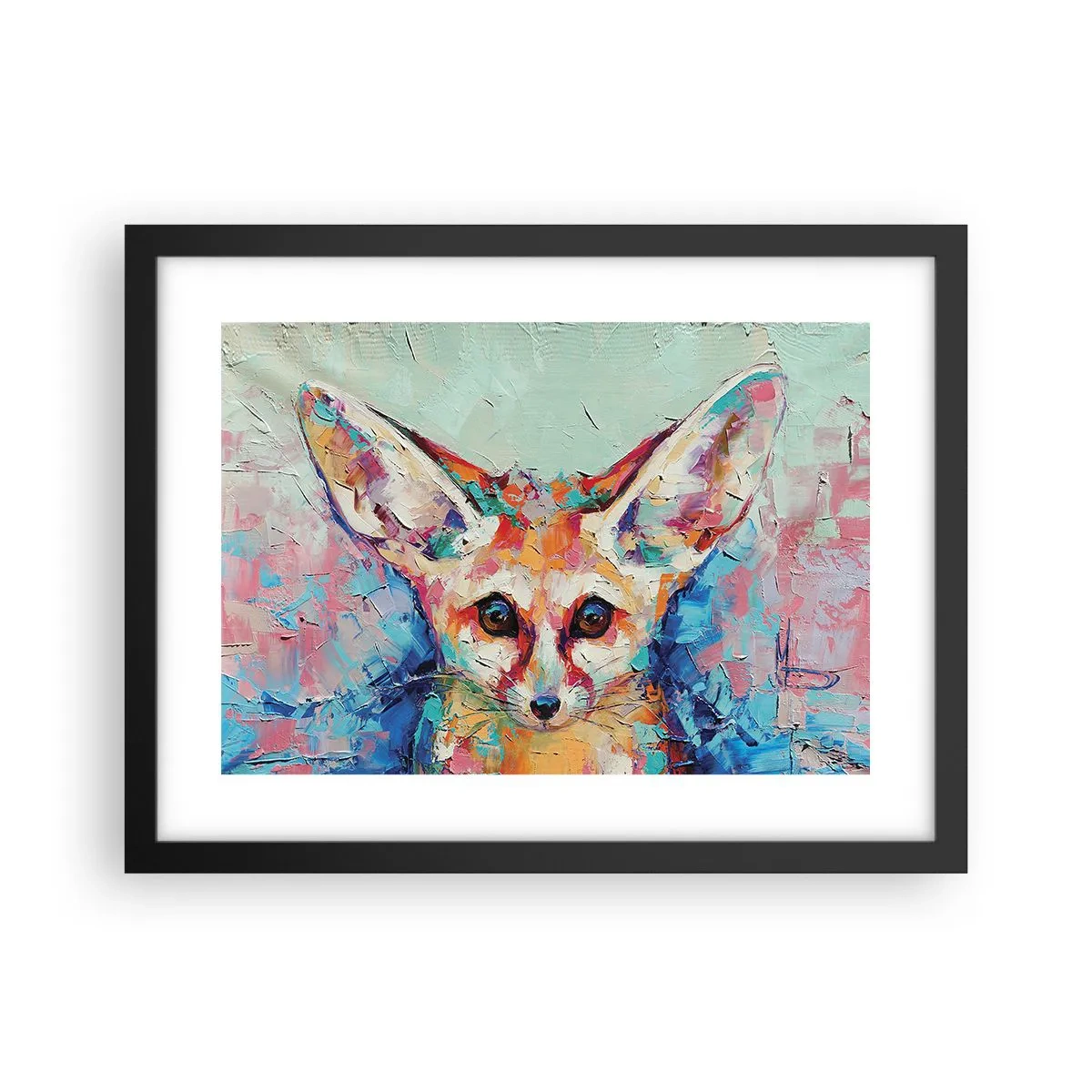 Poster in een zwarte lijst - Ben je klaar voor mij? - 40x30 cm