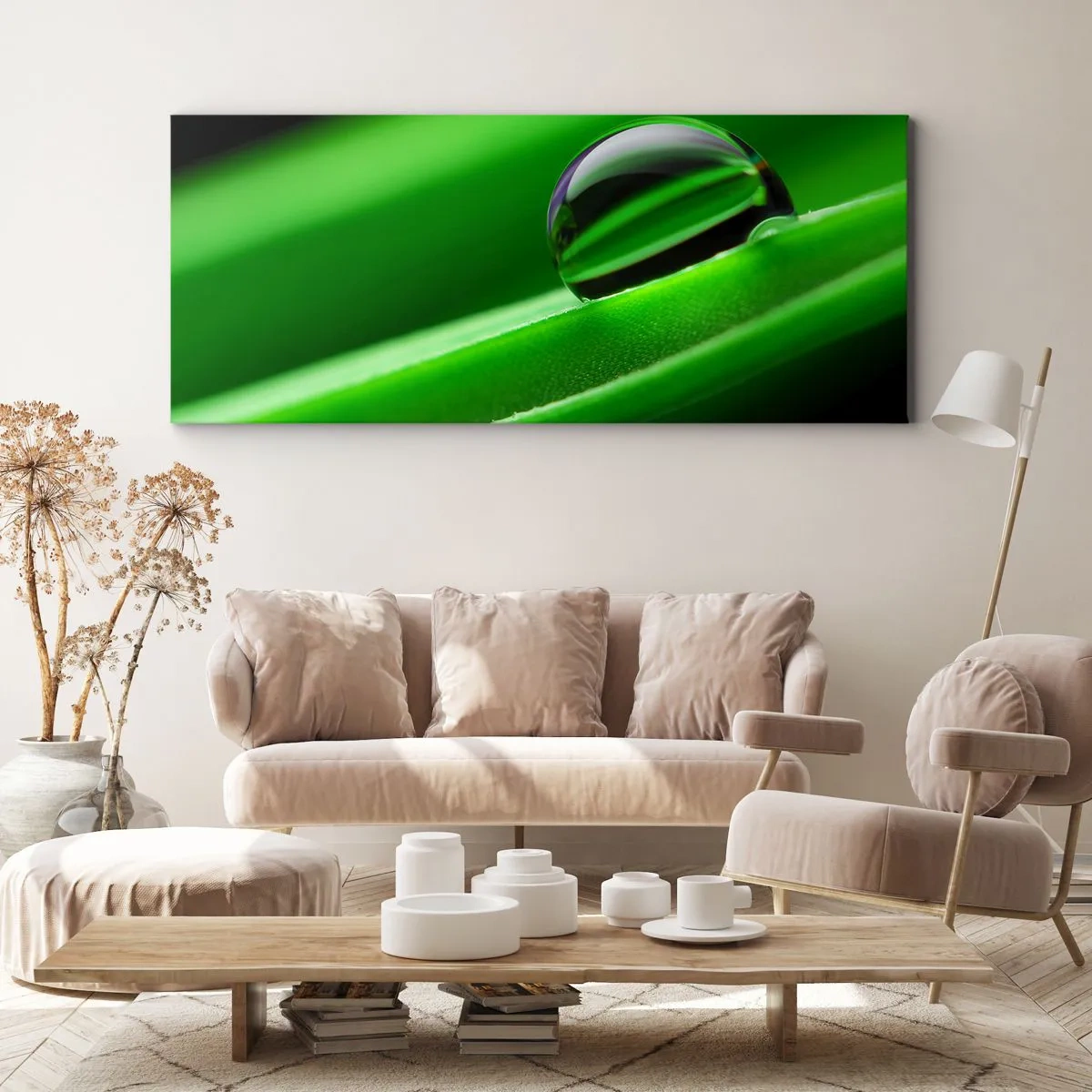 Schilderen op canvas - Leven van dichtbij - 100x40 cm