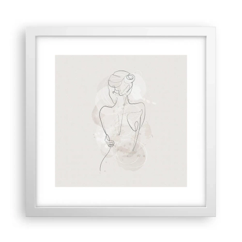 Poster in een witte lijst - Als een gevoelig instrument - 30x30 cm