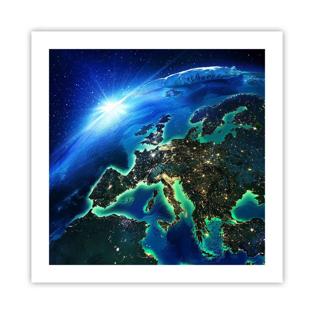 Poster - Sprankelend Europa - 50x50 cm