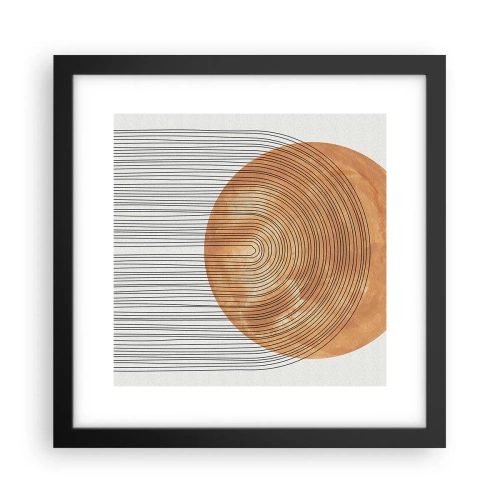 Poster in een zwarte lijst - Zonnige compositie - 30x30 cm