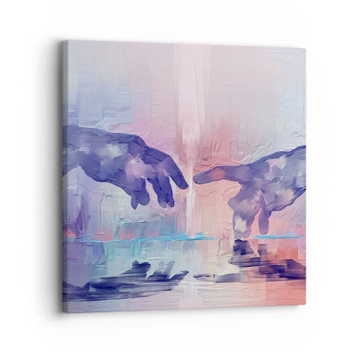Schilderen op canvas - Goddelijke levensvonk - 30x30 cm