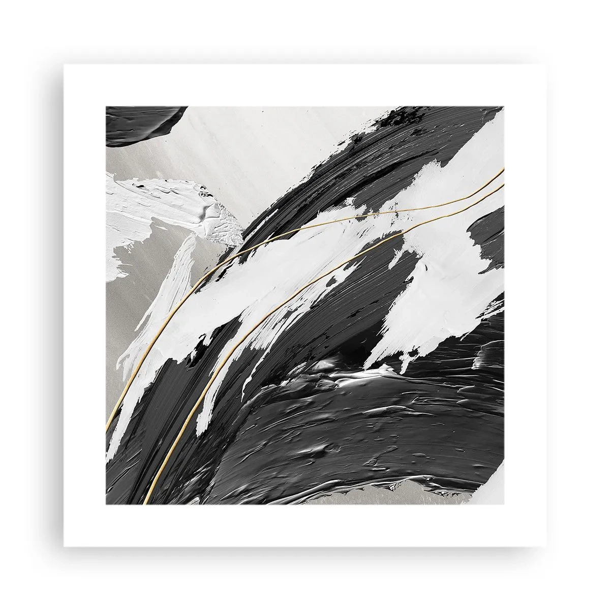 Poster - Abstractie op grote schaal - 40x40 cm