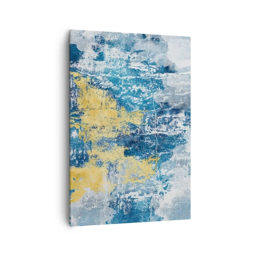 Schilderen op canvas - Abstractie vol met weer - 70x100 cm