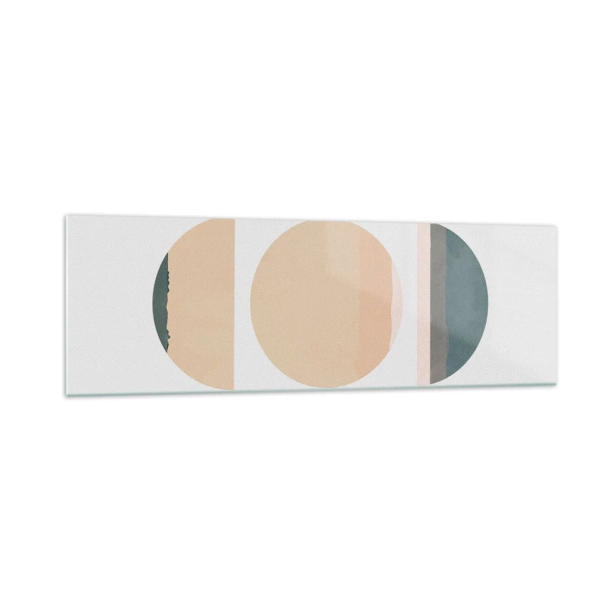 Schilderen op glas - Een Wiel achter een andere - 160x50 cm