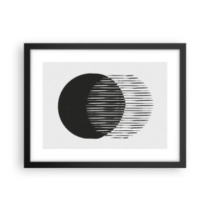 Poster in een zwarte lijst - Zijn alter ego - 40x30 cm